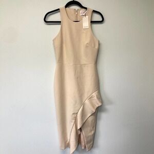 NWT Cinq à Sept Piper Dress sand